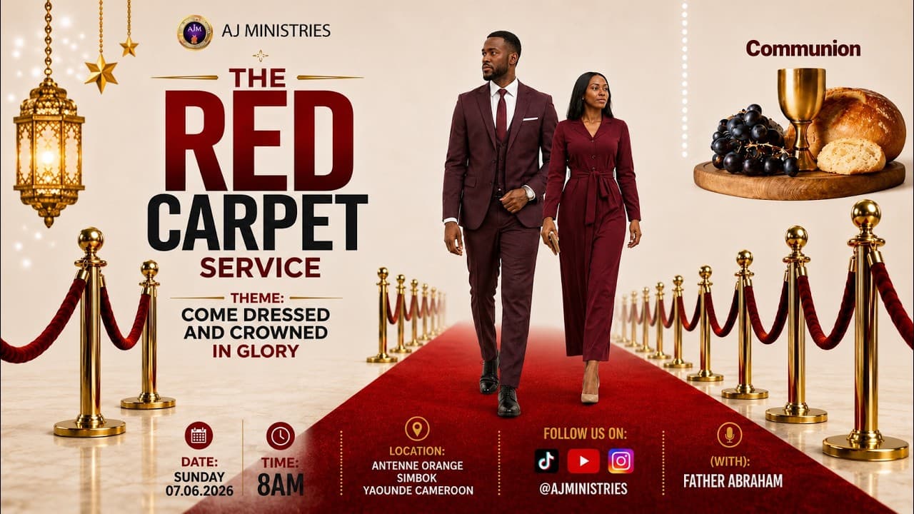 RED CARPET SERVICE JUNE 7 2026 AT AJM WITH FATHER ABRAHAM